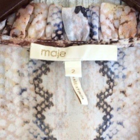 Maje Rython Snakeskin Print Dress  - Picture 5 of 16